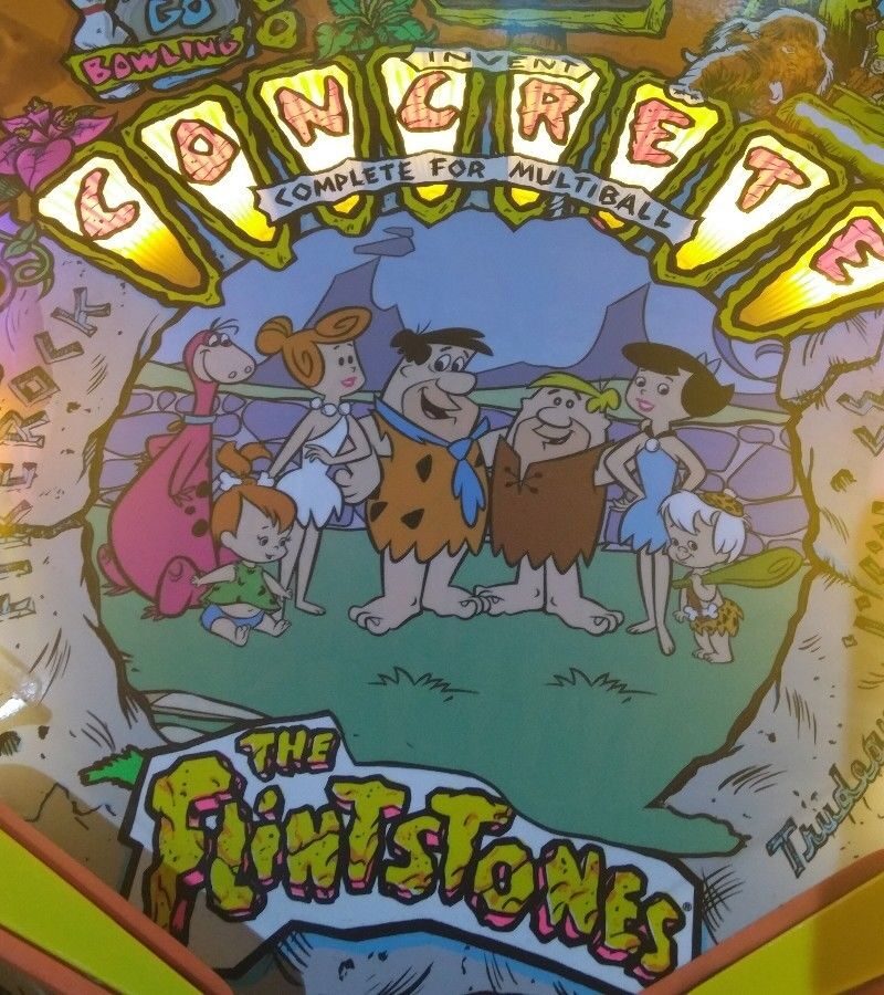 Flintstones Pinball Playfield Decal