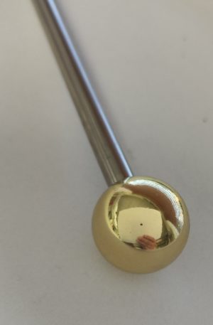 Solid Brass Mirror Polished Ball Shooter Rod
