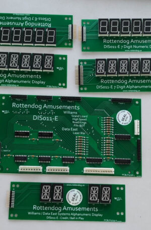 Williams Data East Display Board Set High Speed DIS011E RED/BLUE