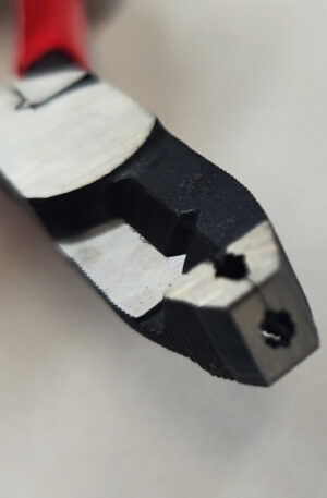 Pliers for removal of and screws spiral nails